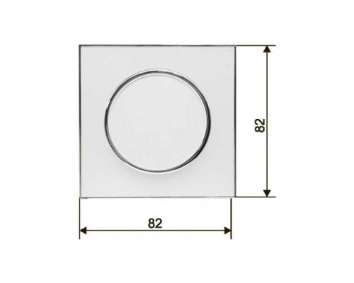 Вимикач 1-но клавішний Right Hausen LAURA білий 015011