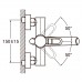 Змішувач для ванни AQUATICA HK D35 прямий 150мм картриджн. НК-2С130С