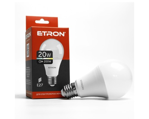 Лампа світлодіодна Led ETRON 20W 4200K Light A70 E27 1-ELP-002