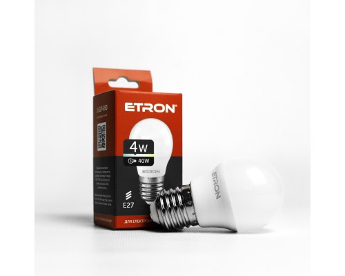 Лампа світлодіодна Led ETRON 4W 4200K Light G45 E27 1-ELP-050