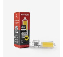 Лампа світлодіодна Led ETRON 4W 4200K Light Glass G4 12V 1-ELP-078