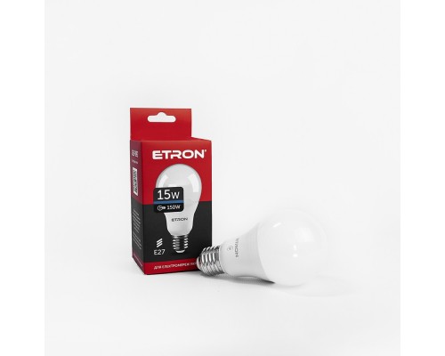 Лампа світлодіодна Led ETRON 15W 6500K Light A65 E27 1-ELP-092