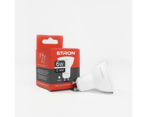 Лампа світлодіодна Led ETRON 6W 4200K Light MR16 GU10 1-ELP-068