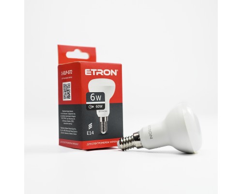 Лампа світлодіодна Led ETRON 6W 4200K Light R50 E14 1-ELP-072