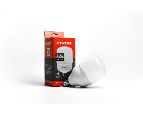 Лампа світлодіодна Led ETRON 30W 6500K High Power T100 E27 1-EHP-303