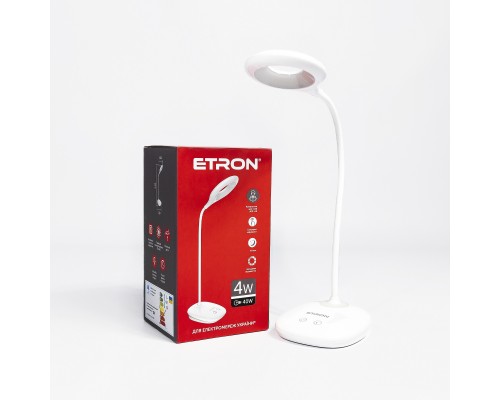 Лампа настільна LED ETRON 4W 4200K circle 1-EDL-407 Лампа настільна LED ETRON 4W 4200K circle 1-EDL-407