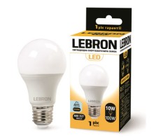 Лампа світлодіодна LED LEBRON 10W 4100K L-A60 Е27 850LM 11-11-32