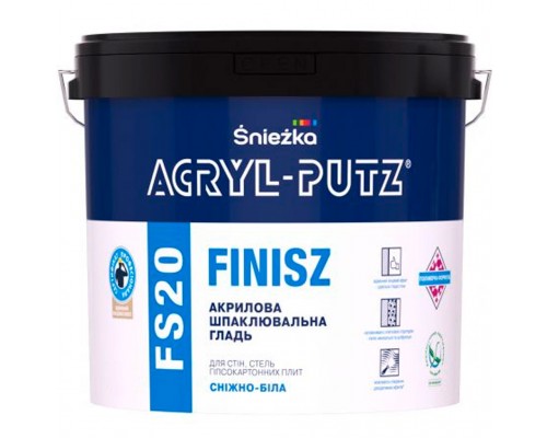 Шпаклювальна гладь Acryl-Putz SNIEZKA FS20 1,5кг відро 154