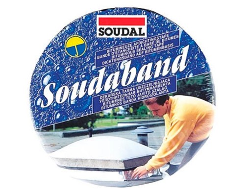 Стрічка герметизуюча самоклеюча (БІТУМНА) SOUDABAND 15см*10м коричнева 8017 Стрічка герметизуюча самоклеюча (БІТУМНА) SOUDABAND 15см*10м коричнева 8017