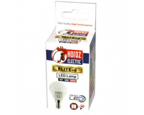 Лампа світлодіодна Led Horoz Electric 6W ELITE-6 E14