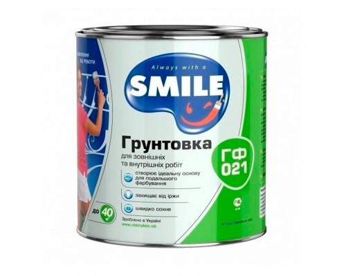 Грунтовка ГФ-021 0,9кг SMILE біла