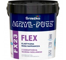 Шпаклювальна гладь Acryl-Putz FLEX FX23 SNIEZKA 0.5кг з скловолокном відро