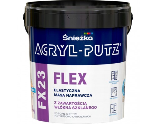 Шпаклювальна гладь Acryl-Putz FLEX FX23 SNIEZKA 0.5кг з скловолокном відро