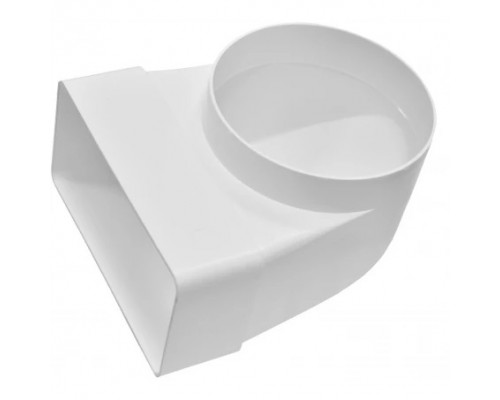 З'єднувач 90 прямого каналу з круглим 60*120/D 100мм (612СК10КП) 60-176