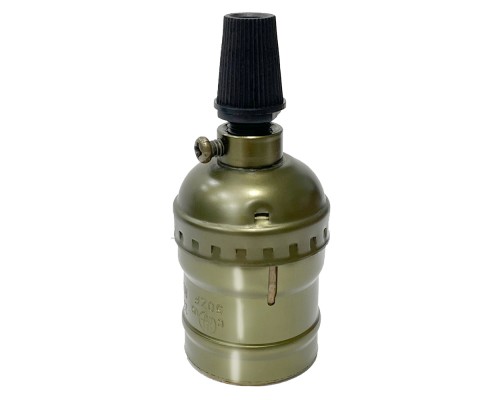 Патрон декоративний Е27 алюміній-антично-рожевий 4А, 250В 65-35-04