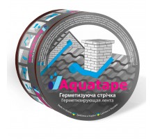 Стрічка герметизуюча самоклеюча (БІТУМНА) AQUA TAPE алюмінієва 10м*10см 62713