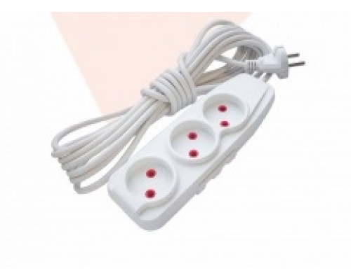 Подовжувач RIGHT HAUSEN 3-ний 5 м. без з/к