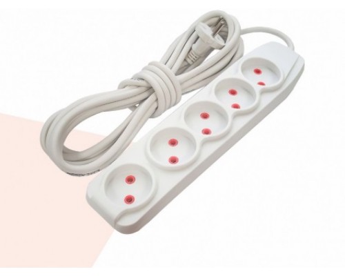 Подовжувач RIGHT HAUSEN 3-ний 5 м без з/з 34373