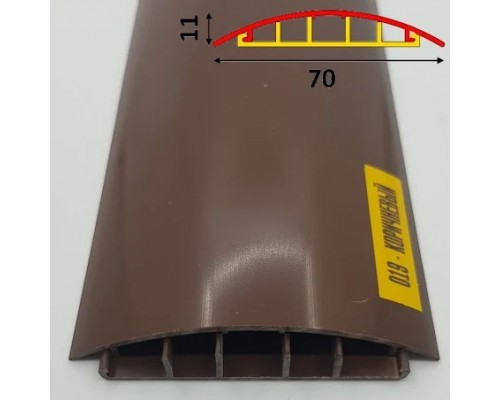 Кабельний канал 70*11,2*2,7 м. Ідеал коричневий