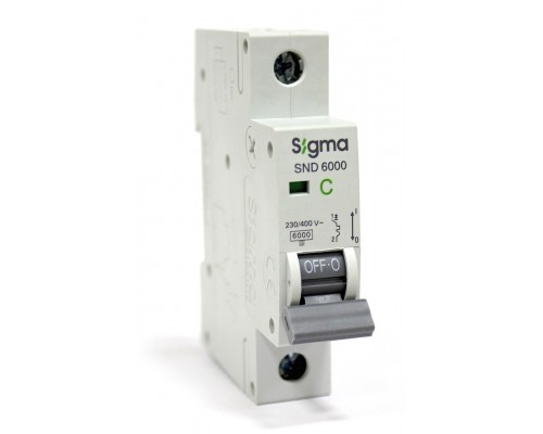 Автоматичний вимикач SIGMA C-типу 1р 32А 6кА 55-54-11