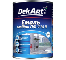 Емаль ПФ-115 0,9кг DEKART блакитна