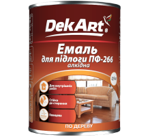 Емаль ПФ-266 0,9кг DEKART жовто-коричнева