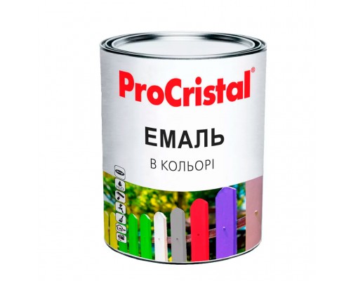 Емаль акрилова 0,8л ProCristal IP-116 ІРКОМ жовта RAL1018