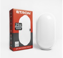 Світильник LED ETRON Communal 25W накладний овальний 5000K IP65 1-ECP-509-E