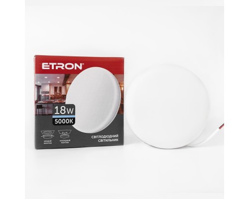 Світильник LED ETRON Multipurpose 18W універсальний коло 5000К ІР20 1-EMP-708