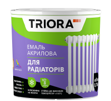 Емаль акрилова для радіаторів 0,75л TRIORA