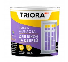 Емаль акрилова для вікон та дверей 0,75л TRIORA