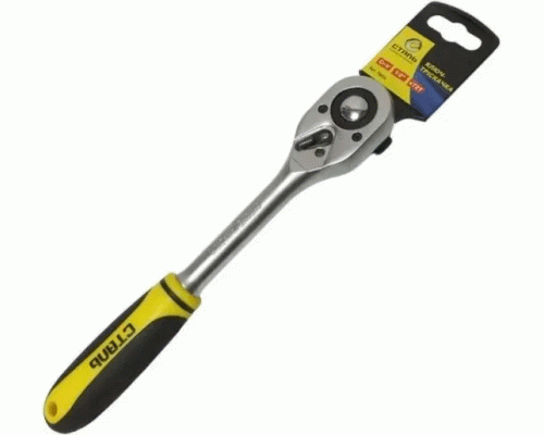 Ключ-тріскачка PROFI з підвіскою 1/4*72 зуба СТАЛЬ  70031