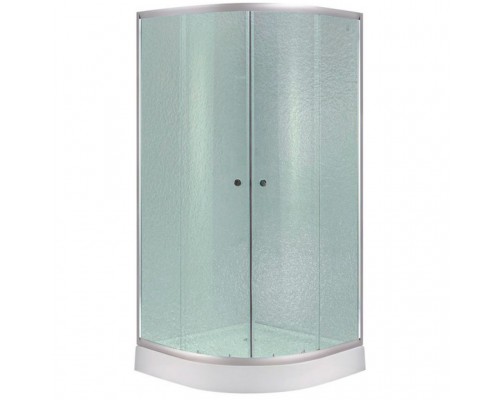 Душова кабіна Lidz LATWA SBM80*80 SAT.LOW.FR низький скло Frost 4 мм
