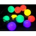Гірлянда 10 ШАРІВ КОЛЬОРОВІ водонепроникних вулична 5м / 8491