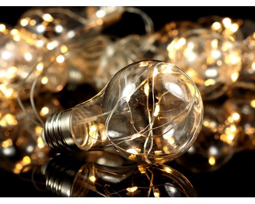 Гірлянда ЛАМПОЧКА 10 LED мідний провід (теплий білий) 3м*0,7м/ 8622 Гірлянда ЛАМПОЧКА 10 LED мідний провід (теплий білий) 3м*0,7м/ 8622