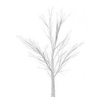 Гірлянда дерево фольга скло Silver 1,5м 66LED TREE-1-5-WW-3