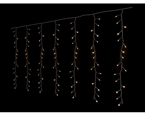 Гірлянда Штора 200 LED мідний провід (теплий білий) 3м*1м 8605 Гірлянда Штора 200 LED мідний провід (теплий білий) 3м*1м 8605