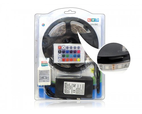 Стрічка світлодіодна 5050 12В (мікс) 5м / 9460