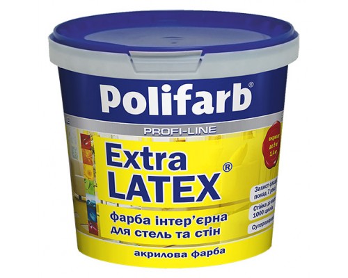 Фарба в/е ПОЛІФАРБ Extra Latex 10л/14кг  26085