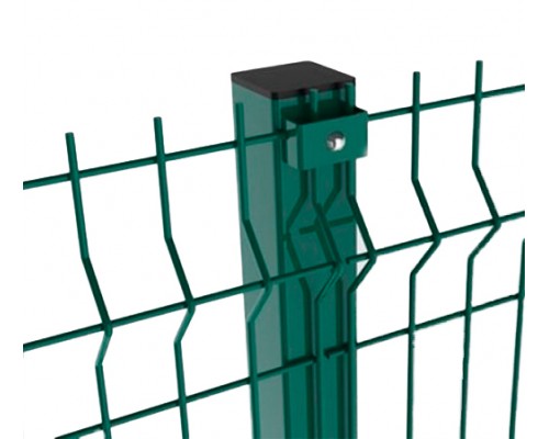 Стовп до секційної огорожі 2,м ЗЕЛЕНИЙ 60мм/40мм