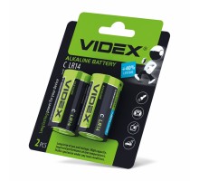 Батарейка VIDEX LR14/C 2pcs BLISTER CARD (24/96)