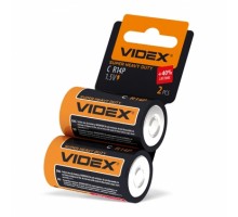 Батарейка VIDEX сольова R14P/C 2pcs SHRINK CARD