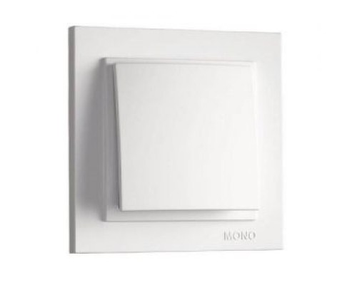 Вимикач 1-но клавішний Mono Electric DESPINA білий 102-190025-100