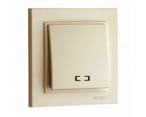 Вимикач 1-но клавішний Mono Electric DESPINA з підсвіткою крем 102-170025-101