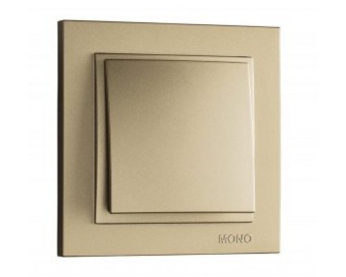Вимикач 1-но клавішний Mono Electric DESPINA титан 102-222225-100