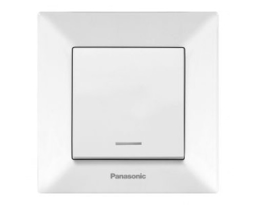 Вимикач 1-но клавішний Panasonic Arkedia Slim білий з підсвіткою 0002-2WH-UA Вимикач 1-но клавішний Panasonic Arkedia Slim білий з підсвіткою 0002-2WH-UA