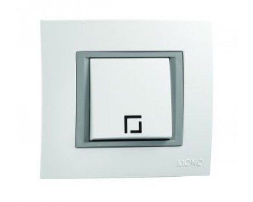 Вимикач 1-но клавішний Mono Electric MONTE білий 105-010101-100