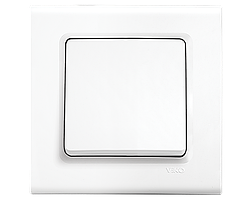 Вимикач одноклавішний Viko Linnera Білий 90400001