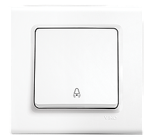 Вимикач одноклавішний перехресний Viko Linnera Білий 90400031