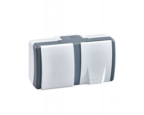 Вимикач 1-но клавішний Mono Electric OCTANS + розетка 1-a з заземленням IP54 154-020001-180